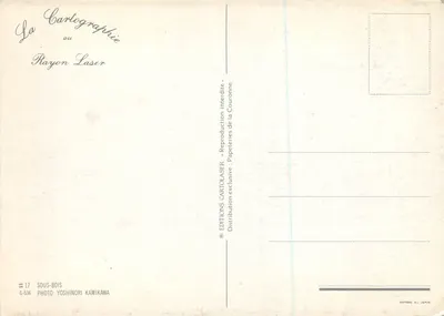 Sous-bois — jesień w Japonii — Éditions CartoLaser, nr G-536 — Rewers