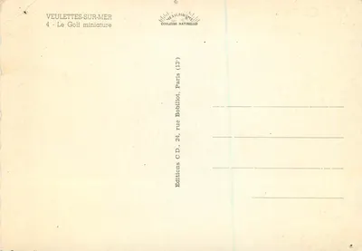 Veulettes-sur-Mer — Mini-golf — Edições C.D. — Verso