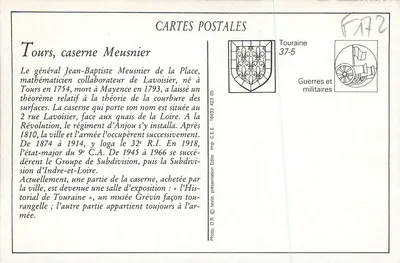Tours — Cour da Caserna Meusnier — A Corvée — Verso