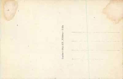 Roubaix - Igreja de São Martinho — Lucien OLIET, Lille — Verso