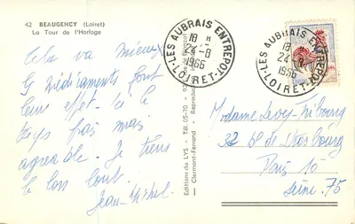 Beaugency (Loiret) — Wieża zegarowa — Wydawnictwo LYS — Rewers