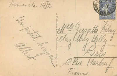 Strasbourg - Place Kleber — widok panoramiczny z katedrą — wydawca nieznany, nr 32 — Rewers
