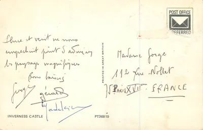 Zamek w Inverness — widok panoramiczny — Wydane w Wielkiej Brytanii PT36819 — Rewers