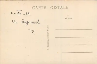 NANTES — Fontana monumentale della Piazza Reale — F. Chapeau, editore, Nantes — Verso