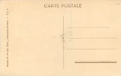 Alsacja — Gniazdo kruków — Braun & Cie, Dornach — Rewers