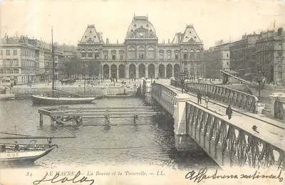 Le Havre — A Bolsa e a Passerelle — Affadnena continental