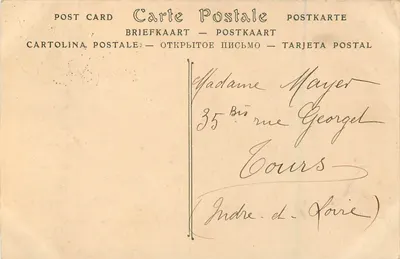 Cherbourg — La Jetée un Jour de Tempête — Wydawca nieznany, n° 160 — Rewers