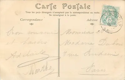 Zamek CHANTILLY — Strona południowa — Y. De Prou — Rewers
