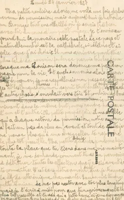 Bourges — Façade katedry — Wydawca E.M. nr 201 — Rewers