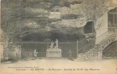 Brive — St-Antoine — Gruta de N.-D. das Missões — Fototipia Bessot e Guionie