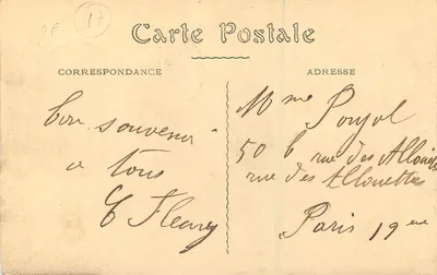 La Rochelle — Entrada do Porto — Editor desconhecido, n° 208 — Verso