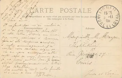 Angoulême — Pałac Sądowy — nieznany wydawca, nr 4 — Rewers