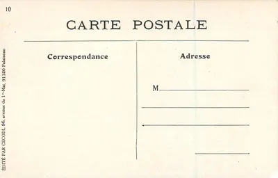 Cœur Rico — reklama Art Nouveau — wydawca CECODI, nr 10 — Rewers