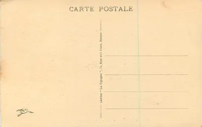 Rouen - Les Quais, widok z Transbordeur — seria 301 — wydawca Kartki 'La Cigogne' — Rewers