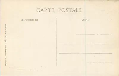 Schloss Fontainebleau — Die Kleinen Appartements, Schlafzimmer von Joséphine — Künstlerische Sammlung L. M. n°528 — Rückseite