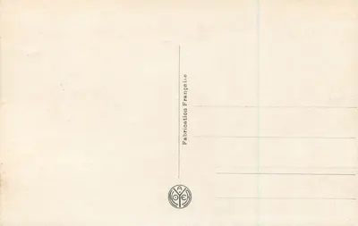 Quarto de Bonaparte — reconstituído na Malmaison — editor AN Paris, n°41 — Verso
