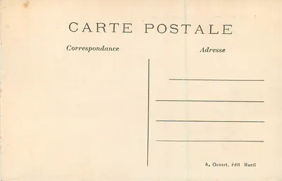 Castelo de La Malmaison — lado sudoeste — A. Ossart, editor Rueil, n°78 — Verso