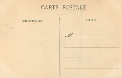 O Padre de Pontoise — cena humorística com texto impresso — A. Seyes, imp. edit. Pontoise, número de série não visível — Verso