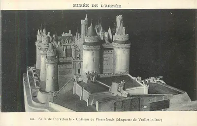 Château de Pierrefonds — Maquette de Viollet-le-Duc — Musée de l'Armée