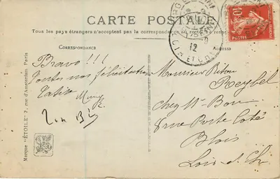Il Braconniere Sorpreso — Salone 1910 — H. Colmaire — n° 682 — Verso