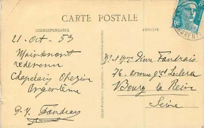 Angoulême — Kaplica NMP Obezine — Nef — Rewers