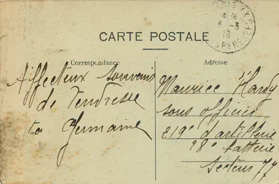 Buttes-Chaumont - O Belvédère — Paris (19º arrondissement) — C.M. — Verso