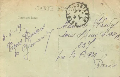 Asnières - Promenade au bord de l'eau — Pont de Clichy — B.F., PARIS — Verso
