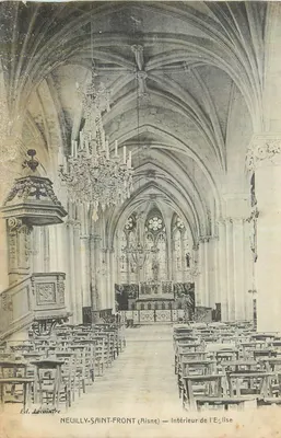 Neuilly-Saint-Front (Aisne) — Interior da Igreja — Ed. Lecointrre