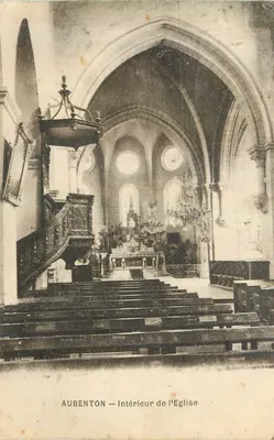 Aubenton — Interior da Igreja — editor Breder Frères