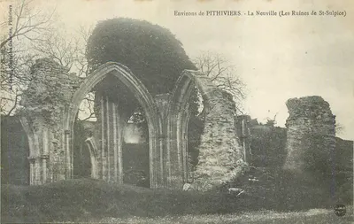 Ruínas de St-Sulpice em La Neuville — Arredores de Pithiviers — Edição Pithiviers