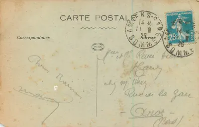 Binnenkant van de Kathedraal van Amiens — Aanval — La Pensée — Achterkant
