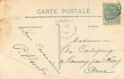 Auvergne - El Mont-Dore - La Grande Cascade — G. Delaunay, edición de Clermont-Ferrand, n°102 — Reverso