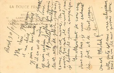 Lampaul-Guimiliau — Die große geschnitzte Balken (17. Jahrhundert) — Éditions de France — Rückseite