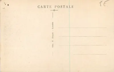 Pau (B.-P.) — Vista Geral — Editor P. Doucet - Lourdes — Verso