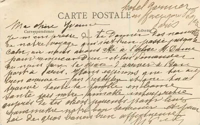 Caen - Fachada da Igreja Saint-Étienne — L.D. n°22 — Verso