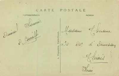 Chenonceau (Loire-et-Cher) — Zamek, Skrzydło Thomas Bohier i Port — A. P. — Rewers