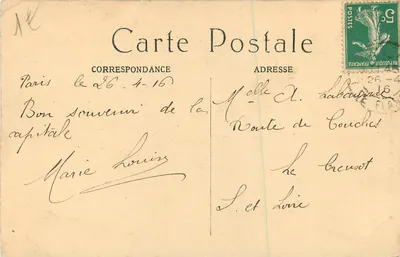 PARYŻ – Katedra Notre-Dame – Absydę – M. J. – n° 5337 — Rewers