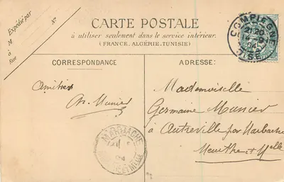Compiegne — Jeanne d'Arc — Cirche Benoît, n°6 — Achterkant