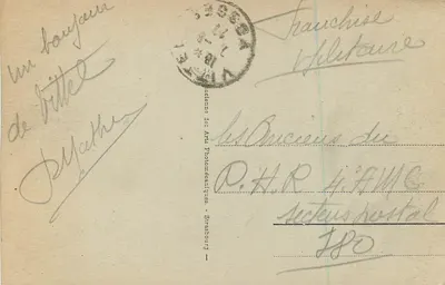 VITTEL - Il Casinò — editore: Accademia delle Arti Fotomeccaniche - Strasburgo, n° serie 1 — Verso