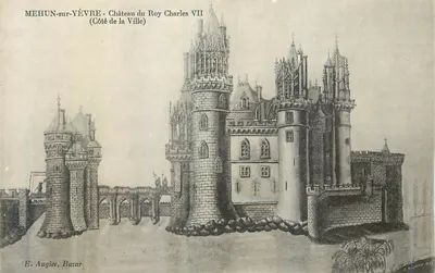 MEHUN-sur-YÈVRE - Castelo do Rei Carlos VII (Lado da Cidade) — E. Augier, Bazar