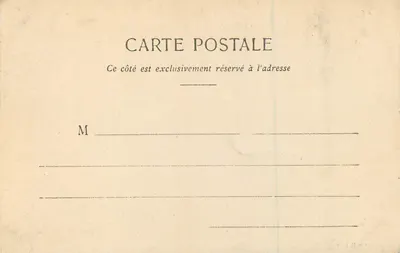 St-Malo - As Ondas batendo nos Muros — Costa de Émbrave — Coleção H. L. M. — Verso