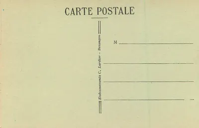 La Roche Percée — Consolation — Pittoreskie miejsca Franche-Comté, n°555 — Rewers