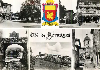 Cité de Pérouruges (Ain) — vue panoramique et monuments — Édition Chardonn - Pérouruges