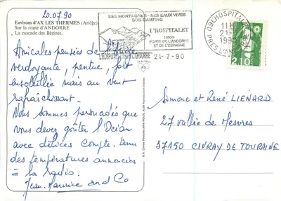 Spadzista Bezines — Ariège — S.A. Cartes Postales APA-POUX — Rewers