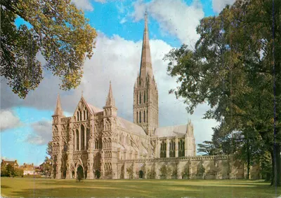 Catedral de Salisbury — Frente Oeste — J. Arthur Dixon, série L6/PWI 82491