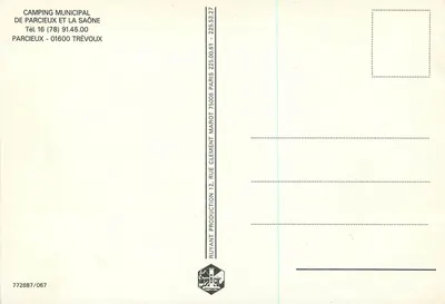 Municipal Camping of Parcieux and the Saône — aerial view — Ruyvant Production — Back