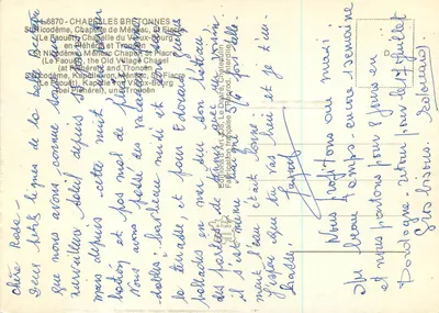 Capelas Bretãs — Éditions d'Art Jos, n° 46870 — Verso