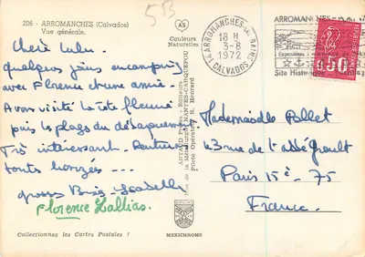 Arromanches — algemene uitzicht — Artaud Frères - Nantes-Carquefou — Achterkant