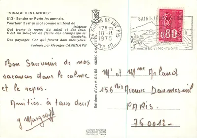 Las Vignes — ścieżka jesienna — Vignes — Rewers