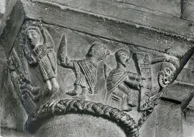 Capitala normanda — Romsey Abbey, Hampshire — editor Gordon Fraser Gallery Ltd, n° HAMRY-7